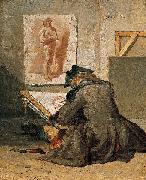 Jean Simeon Chardin Young Student Drawing oil painting